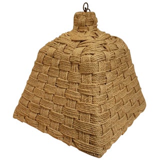 Made Goods Woven Pendant Lamp For Sale