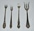 Antique (1920's) Set of Four Serving Forks have a Traditional Style. 4 Styles. Silverplate. Flat Rate Shipping $15