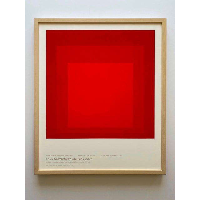 Josef Albers Vintage 1978 Mid Century Modernist Framed Fine Art Silkscreen Print " Homage to the Square " 1969 For Sale - Image 16 of 16