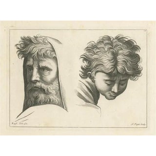 Pigné, Wisdom and Innocence: Contrasts in Time, 1740, Engraving For Sale