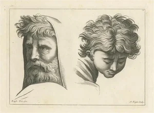 Pigné, Wisdom and Innocence: Contrasts in Time, 1740, Engraving