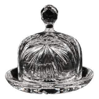 Crystal Butter Dish, 1972 For Sale