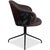 Modern Fabric Ona Chairs with Brown and Grey Pattern from Freifrau, Set of 4 For Sale - Image 3 of 18