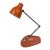 Midcentury Hamilton Industries Orange Articulated Small Desk Lamp For Sale