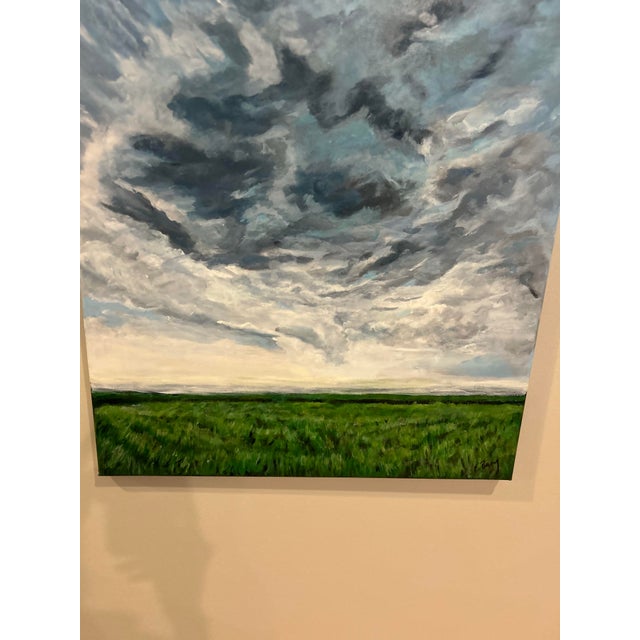 2020s Elizabeth Berry Acrylic Painting - Land and Sky For Sale - Image 5 of 5