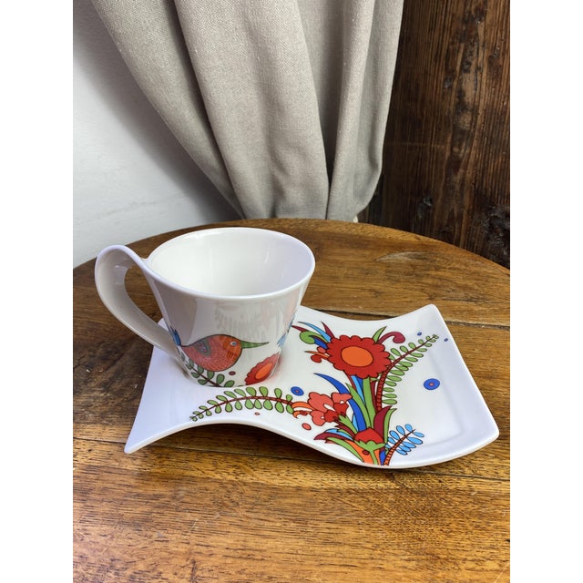 NewWave Acapulco Cup and Saucer from Villeroy & Boch, 2000s, Set of 2 For Sale - Image 11 of 12