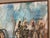 Cerulean 1968 Vintage Oil on Board Expressionist Painting of Napoleon and His Soldiers by Alex Portner For Sale - Image 8 of 12