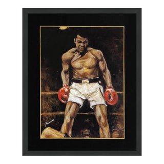 Ronnie Wood, Muhammad Ali (Framed, Rare Dual Signed Serigraph), 2002 For Sale