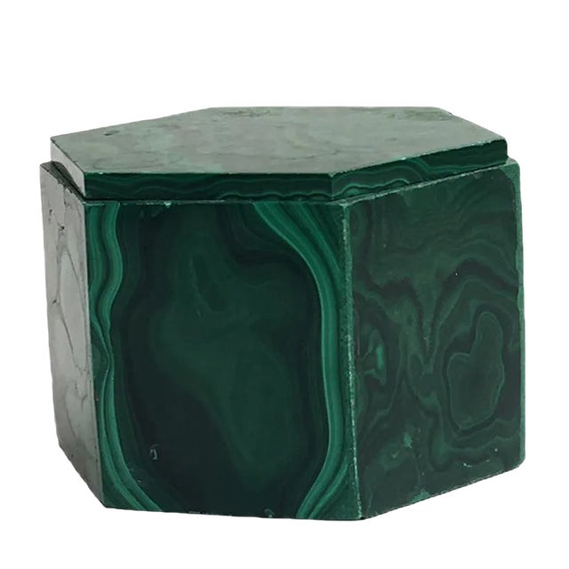 Malachite Box, 1950s For Sale