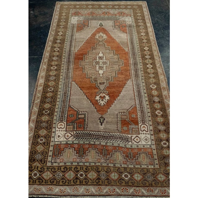Turkish Vintage Rug 3'6" x 6'8" #16090 Explore a curated collection of hallway runners, wool rugs, and handmade...