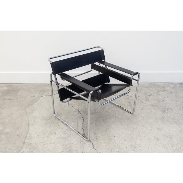 Knoll 1960s Knoll Wassily Chairs by Marcel Breuer Made in Italy Set of 2 For Sale - Image 4 of 10