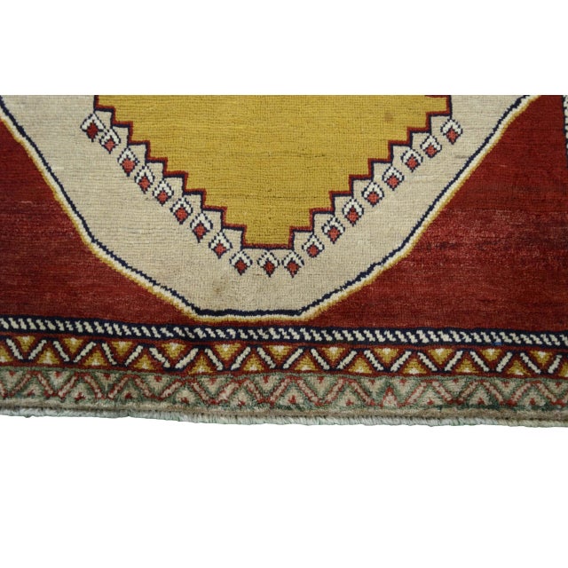 Hand-Knotted Gabbeh Qashghai Rug For Sale - Image 6 of 11
