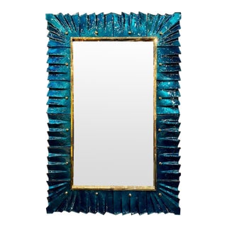 Murano Fold Teal For Sale