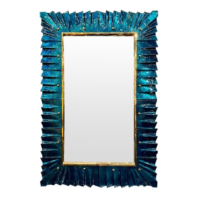 Murano Fold Teal For Sale