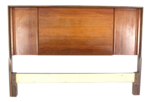 Mid-Century Modern Edmond Spence Walnut Full-Size Headboard