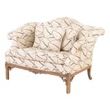 Chinese Chippendale Style Upholstered Settee For Sale