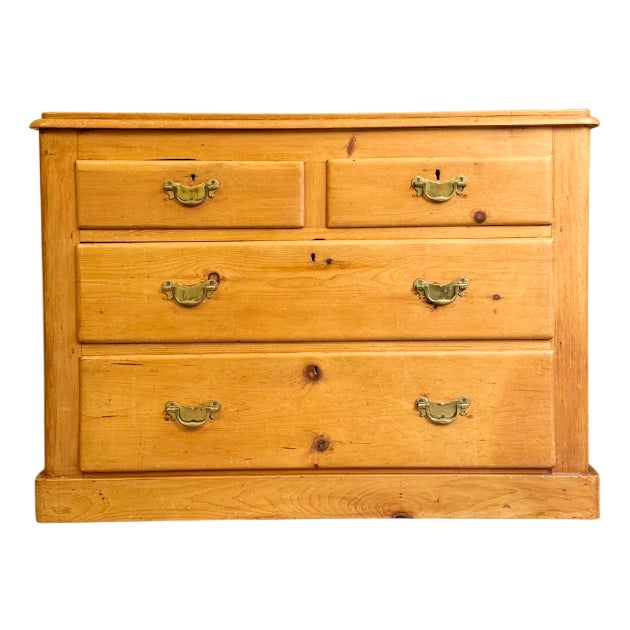 Antique Pine Dovetail Chest of Drawers, 1890s For Sale