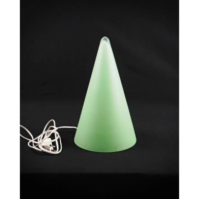 Vintage Table Lamp in Glass and Metal, 1990 For Sale - Image 12 of 12