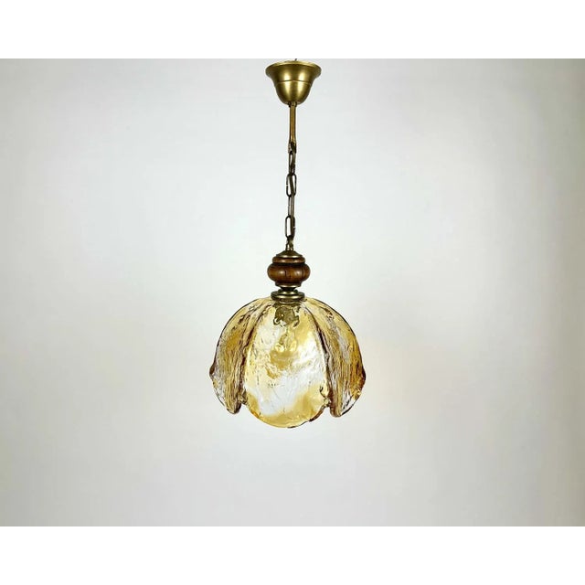 Murano Glass Pendant Lamp by Carlo Nason for Mazzega, Italy, 1970s For Sale - Image 9 of 9