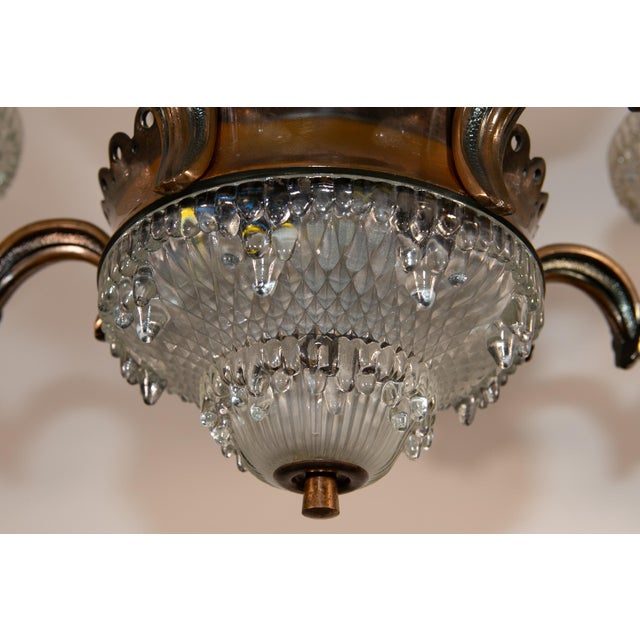 Art Deco Chandelier from Ezan, France, 1935 For Sale - Image 6 of 13
