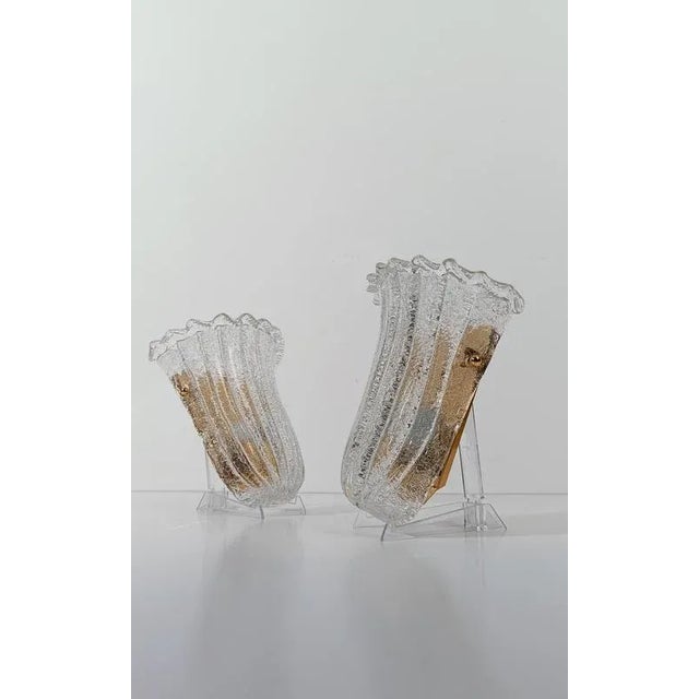 Italian Shield Sconces in Murano Graniglia Glass, 1980s, Set of 2 For Sale - Image 15 of 18