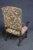 Jacobean Style Carved Walnut Tapestry Arm Chair For Sale - Image 4 of 6