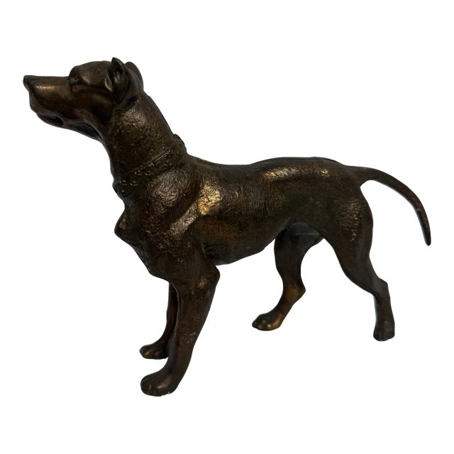 Cast Iron Male Patina Great Dane For Sale
