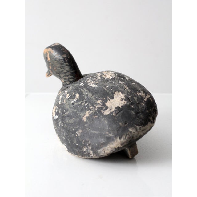 Vintage Signed Folk Art Duck Decoy For Sale - Image 4 of 13