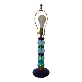 V. Nason Italian Murano Glass Lamp For Sale