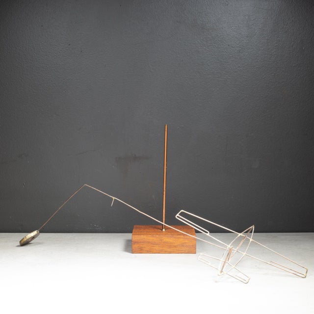 Vintage Table Top Kinetic Plane Mobile For Sale - Image 4 of 7