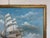 Blue Oil Painting Tall Ship Seascape Maritime Art Sailing Ship Ocean Waves Signed For Sale - Image 8 of 12