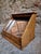 Rustic Antique Optician's Table Display Cabinet in Walnut with Roll Top, France, Early 1900s For Sale - Image 3 of 18