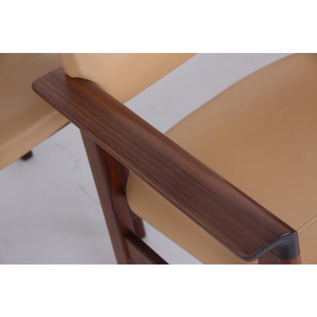 Danish Armchairs with Light Leather Upholstery from Sibast Furniture, 1960s, Set of 4 For Sale - Image 11 of 15