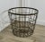 Metal Vintage Industrial Iron Log Basket, 1920s For Sale - Image 7 of 8