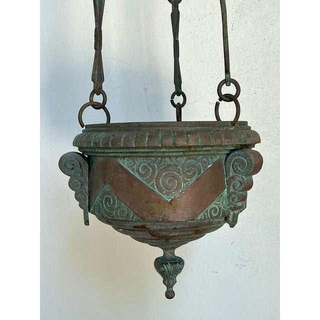 Vintage Patinated Bronze Censer For Sale - Image 9 of 12