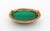 14k Yellow Gold Malachite Brooch Pendant For Sale In New York - Image 6 of 7