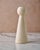 White Sculptural Quintet of Ceramic Candle Holders by Lostine in Matte White For Sale - Image 8 of 11