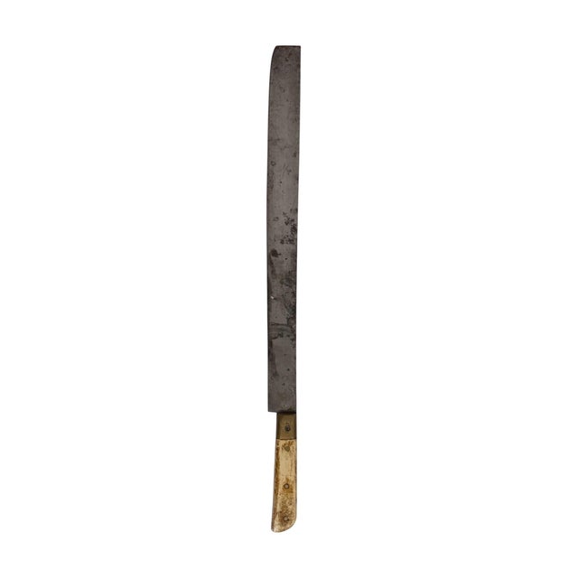 Early 20th Century Unknown, Antique Miller's Judaica Jewish Kosher Ritual Large Chalef Knife Millers For Sale - Image 5 of 10