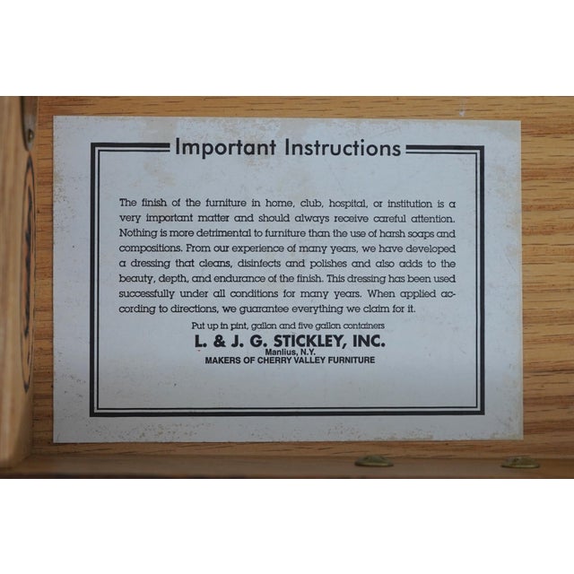 Stickley Mission Oak 2 Drawer Console Sofa Table For Sale - Image 18 of 18