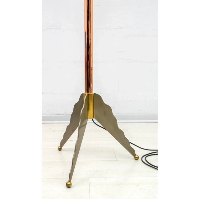 Italian Murano Glass and Brass Floor Lamp from Relco Milano, 1980s For Sale - Image 13 of 17