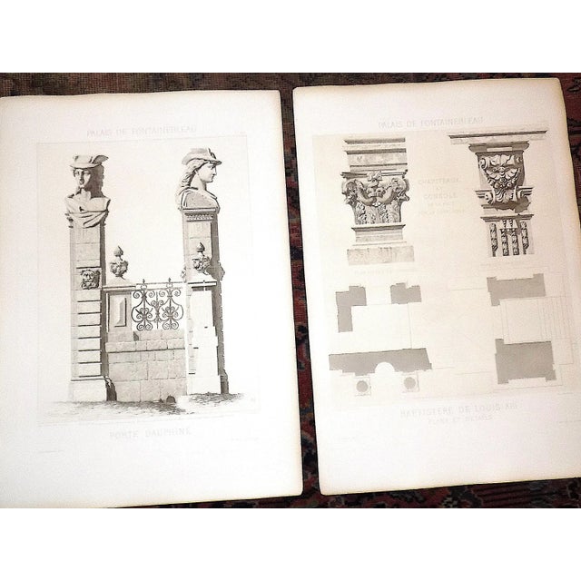 Realism Authentic Antique 19th C. Palais De Fontainebleau Architectural Details - Set of 3 For Sale - Image 3 of 5