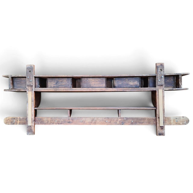 Antique French Kitchen Cabinet with Drawers and Hooks, 1900 For Sale - Image 16 of 17