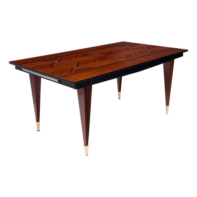Macassar of Ebony Vintage Dining Table For Sale