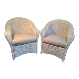 Late 20th Century 2 Lloyd Flanders Reflections Dining Chairs For Sale