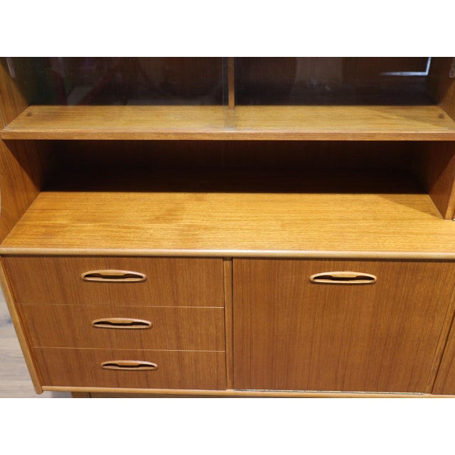 Mid Century Midern Vintage Teak British Tall Credenza Buffet For Sale - Image 10 of 15