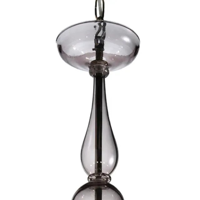 Smoked Murano Style Glass Chandelier by Simoeng For Sale - Image 4 of 5