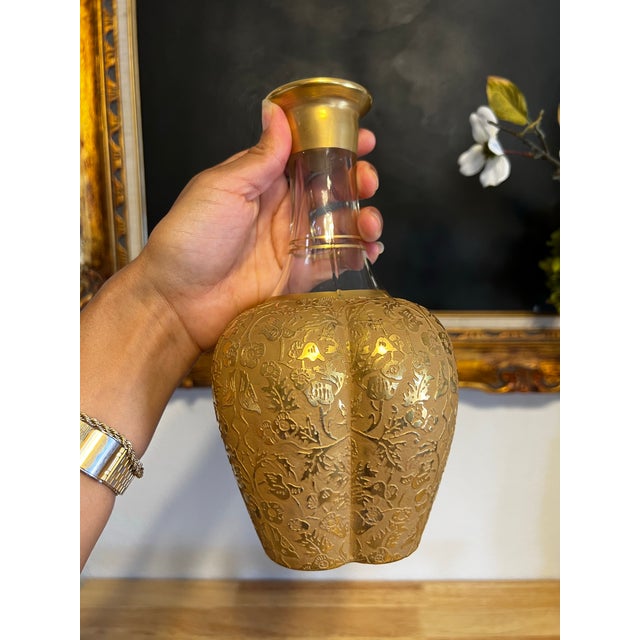 1930s Prohibition-Era 22k Gold Decanter & Glasses Set by Paden City- 7 Pieces For Sale - Image 10 of 11