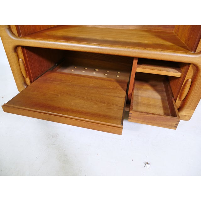 Mid-Century Teak Highboard with Sliding Doors from Dyrlund, 1960s For Sale - Image 14 of 17