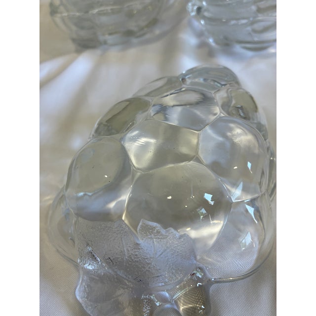 Transparent Vintage Pressed Glass Grape Shaped Bowls - Set of 12 For Sale - Image 8 of 9