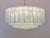 Italian vintage chandelier in Murano glass and nickel plated metal structure. The armor polished nickel supports 101 large...